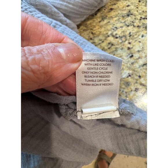 J. Jill Woven Cowl Neck Woven Soft Cotton Top Pullover Casual Minimalist XL - Picture 8 of 10